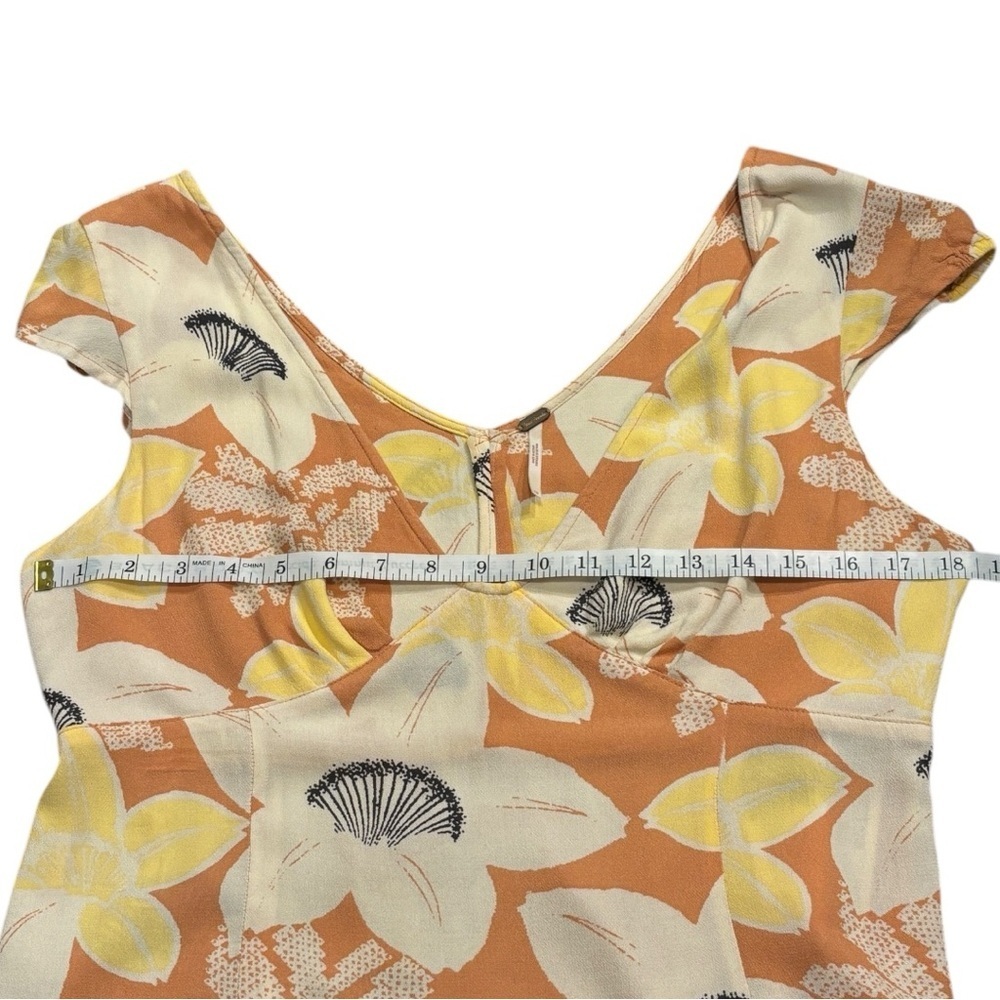 Free People Into The Groove Floral Crop Top Woman’s Size 10 - Picture 8 of 10